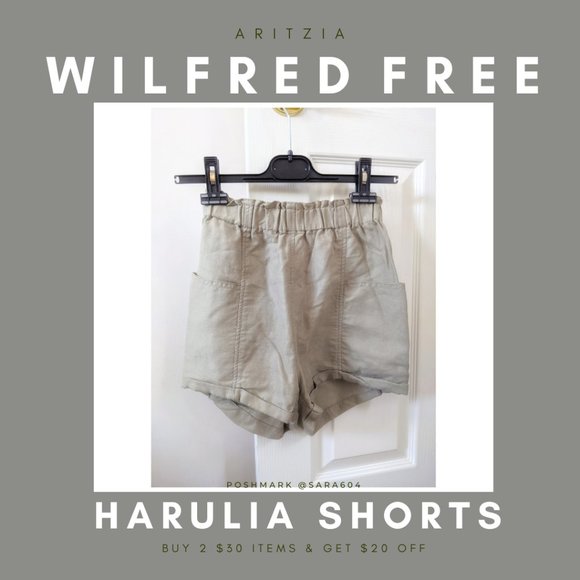 Aritzia Wilfred Free Harulia Linen Shorts - Picture 1 of 6
